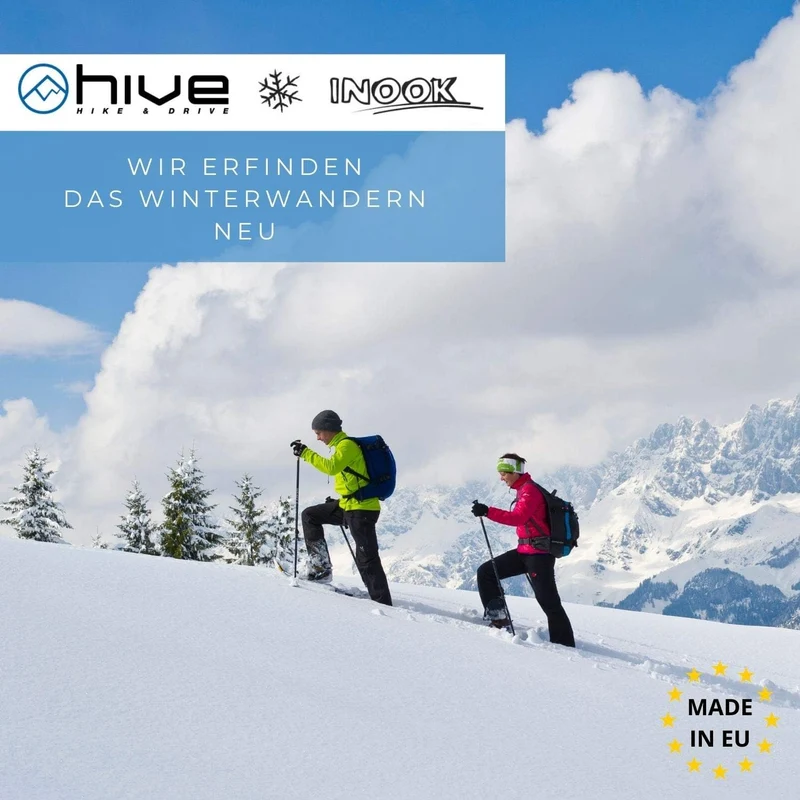 Inook Odalys Schneeschuhe I Schneeschuhe mit Steighilfe I EU 34-43 I Schneeschuh Set mit praktischer
