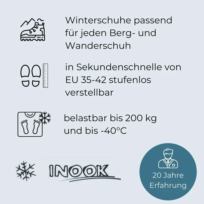 Inook Odalys Schneeschuhe I Schneeschuhe mit Steighilfe I EU 34-43 I Schneeschuh Set mit praktischer