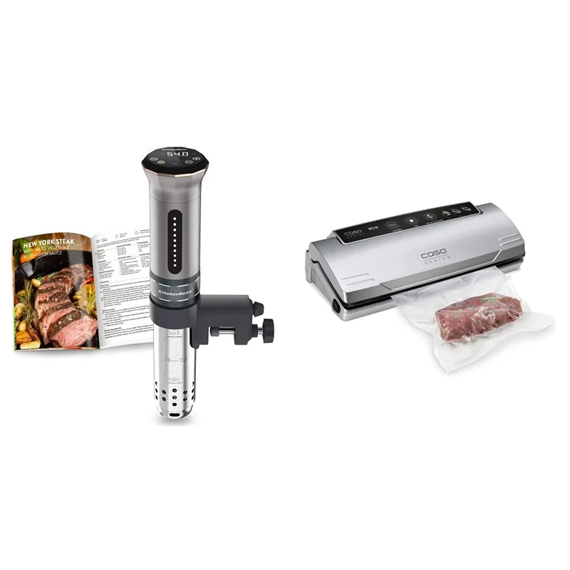 KitchenBoss Sous Vide Garer G300 Stick Präzisionskocher • Timerfunktion • 3D Zirkulation • Präziser