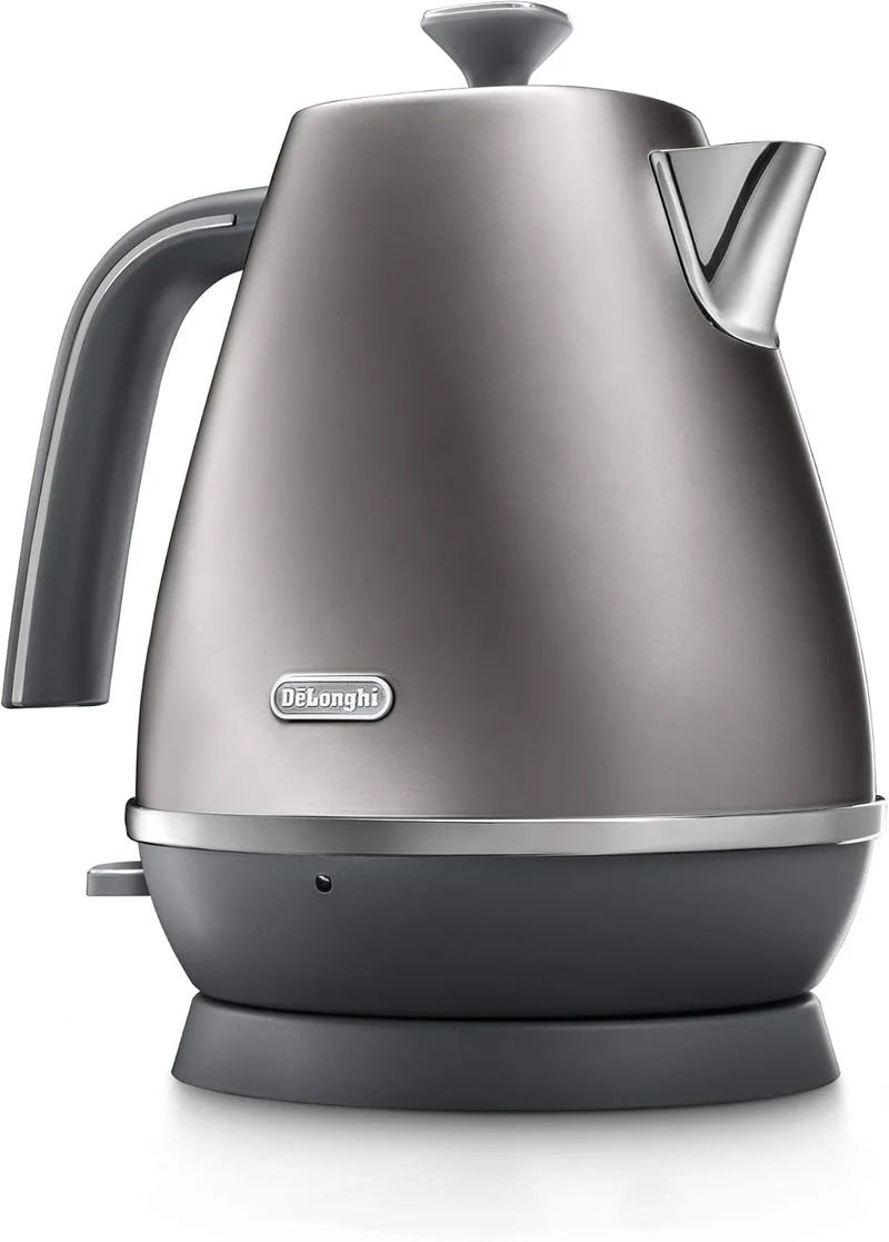 De'Longhi Distinta Flair Wasserkocher KBI2001.S | 1,7 L | Herausnehmbarer Kalkfilter | Finesse Silve