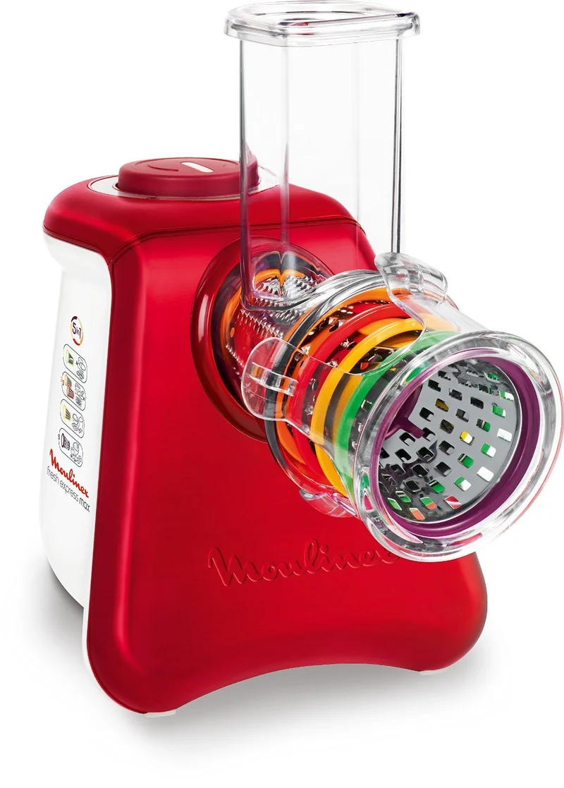 Moulinex dj812510 Reibe und elektrischer Zerkleinerer Fresh Express Max 5 in 1 – Für Reiben, Schneid