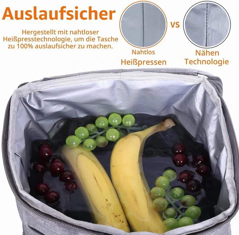 22L Kühlrucksack - Gross Kühltasche Picknickrucksack Wasserdichter Rucksack Ultraleicht Rucksäcke Mä