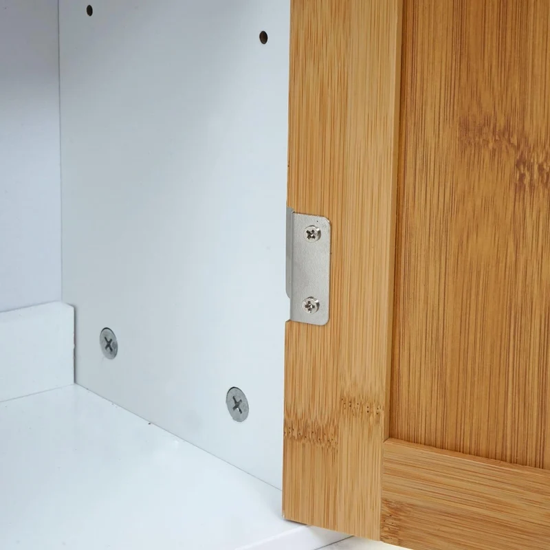 Mendler Waschbeckenunterschrank HWC-A85, Badschrank 60x60x30cm - Bambus, Bambus