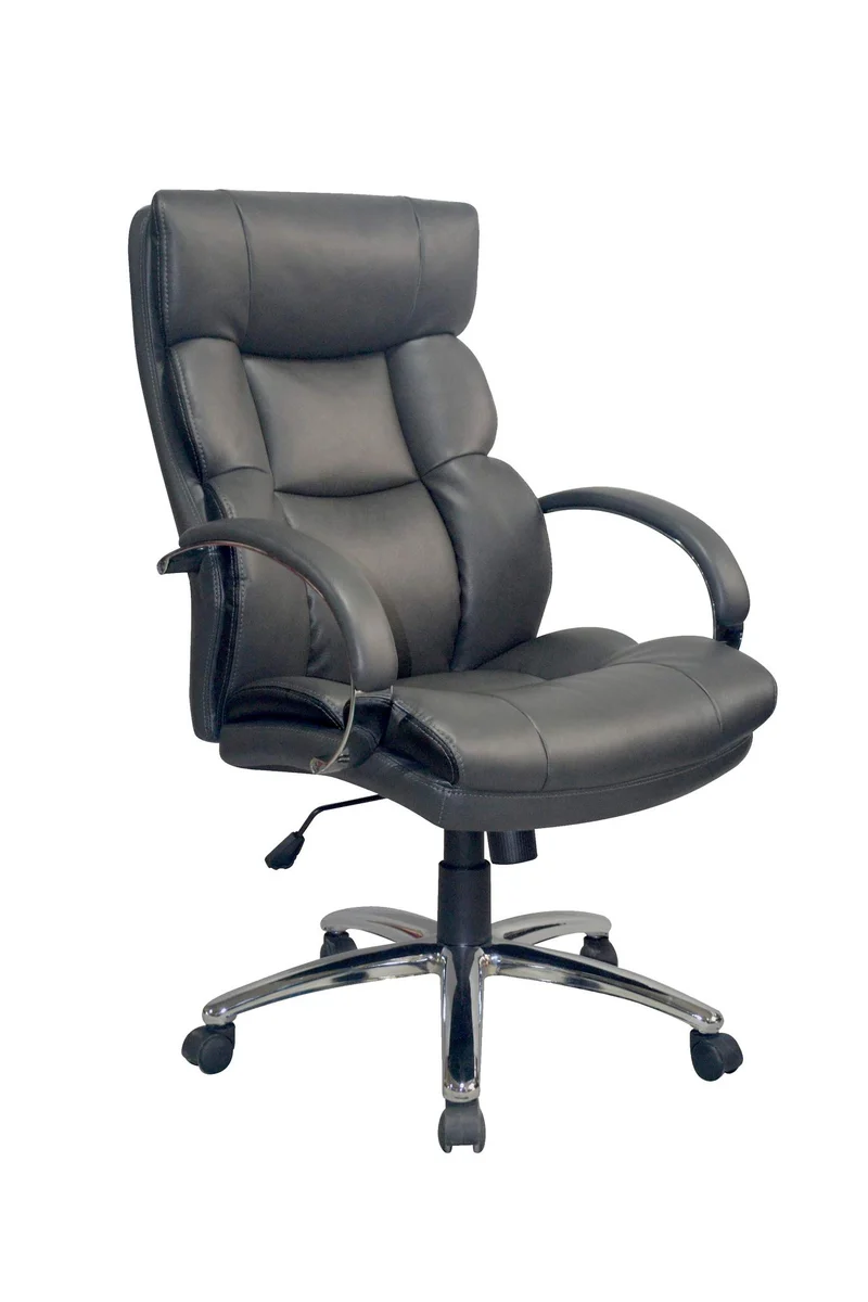 byLIVING Chefsessel PAUL-XXL/ bis 150 kg belastbar /Federkern-Sitz /Gestell Metall verchromt /Armleh