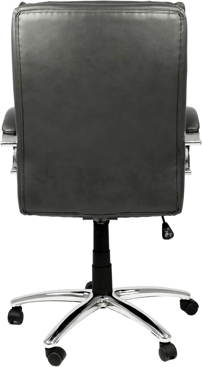byLIVING Chefsessel PAUL-XXL/ bis 150 kg belastbar /Federkern-Sitz /Gestell Metall verchromt /Armleh