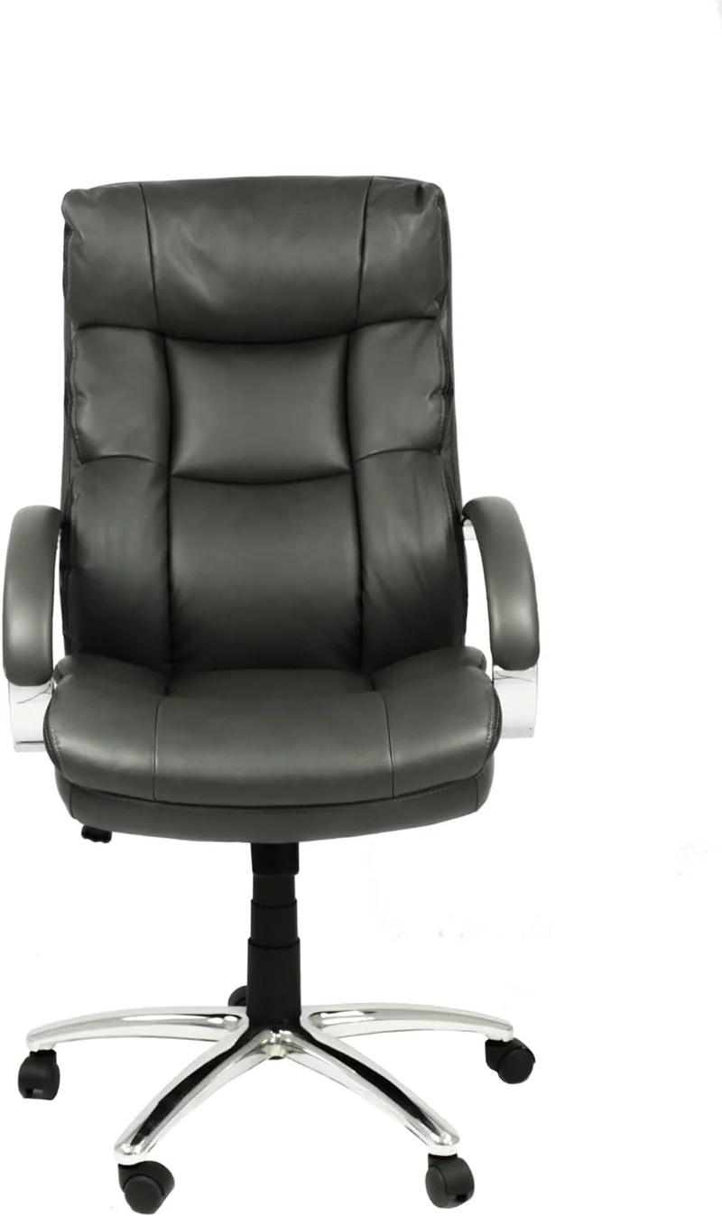 byLIVING Chefsessel PAUL-XXL/ bis 150 kg belastbar /Federkern-Sitz /Gestell Metall verchromt /Armleh