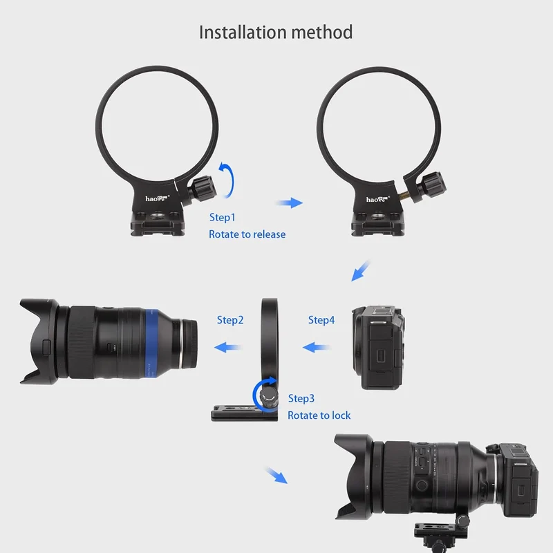 Haoge LMR-SM140 Objektivstativfuss für Sigma 100–400 mm f/5–6,3 DG OS HSM Zeitgenössisches Objektiv