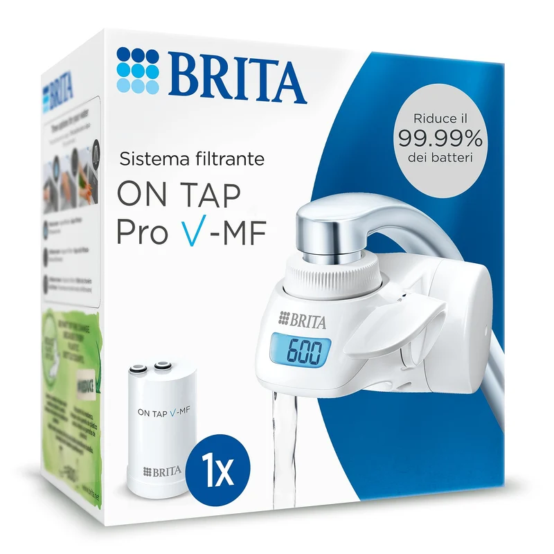BRITA Pro V-mf Wasserfilter, Acrylic, Weiss, 1
