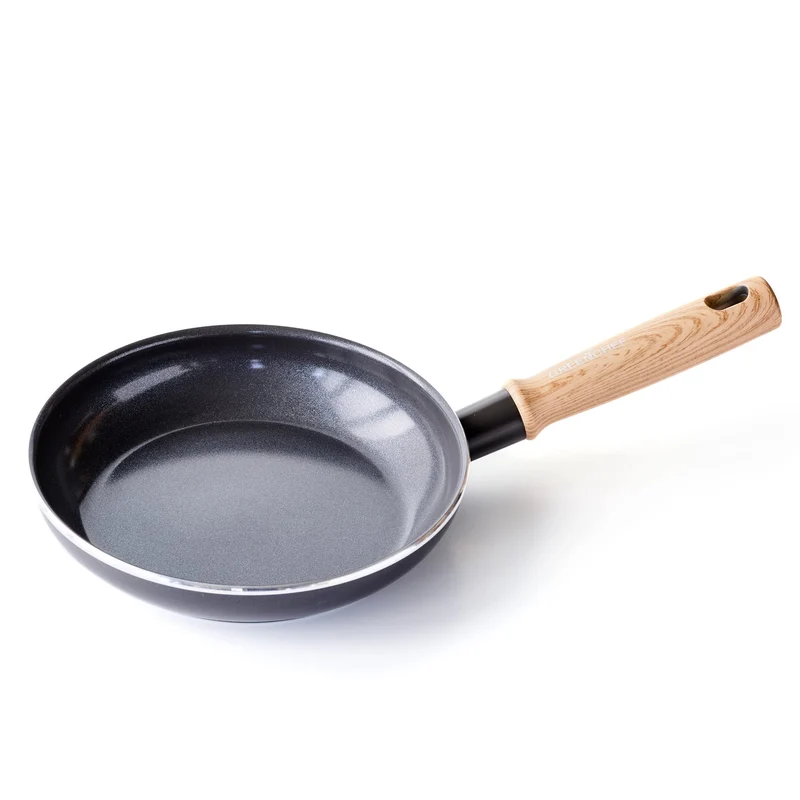 GreenChef Vintage Gesunde keramische Antihaftbeschichtung, 20 cm Bratpfanne, Griff in Holzoptik, PFA