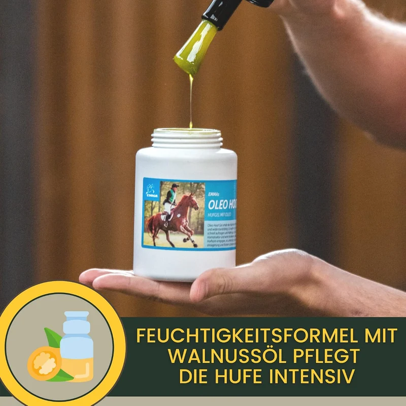 EMMA Huföl Pferde Kanister 2,5L Hufbalsam Pferde - Huffett Pferde I Hufpflege Hufe & Strahl I gegen