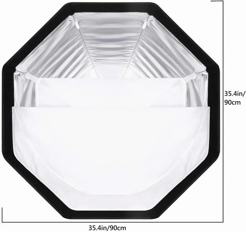NEEWER 90cm achteckige Softbox mit Schnellspanner, mit Bowens-Halterung, Tragetasche, kompatibel mit