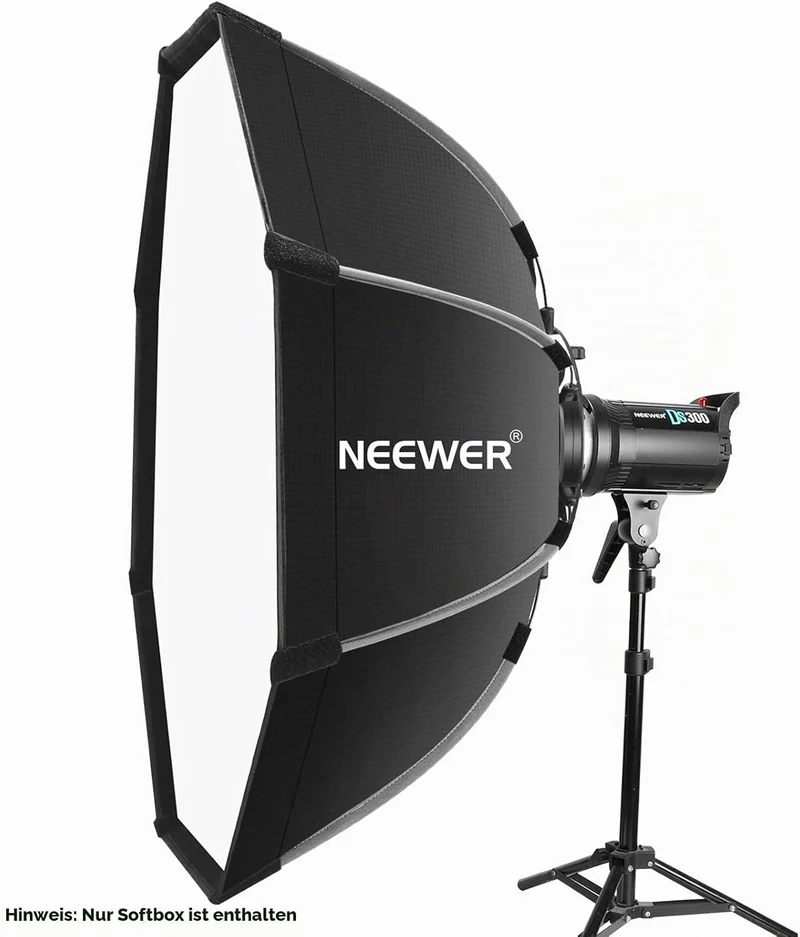 NEEWER 90cm achteckige Softbox mit Schnellspanner, mit Bowens-Halterung, Tragetasche, kompatibel mit