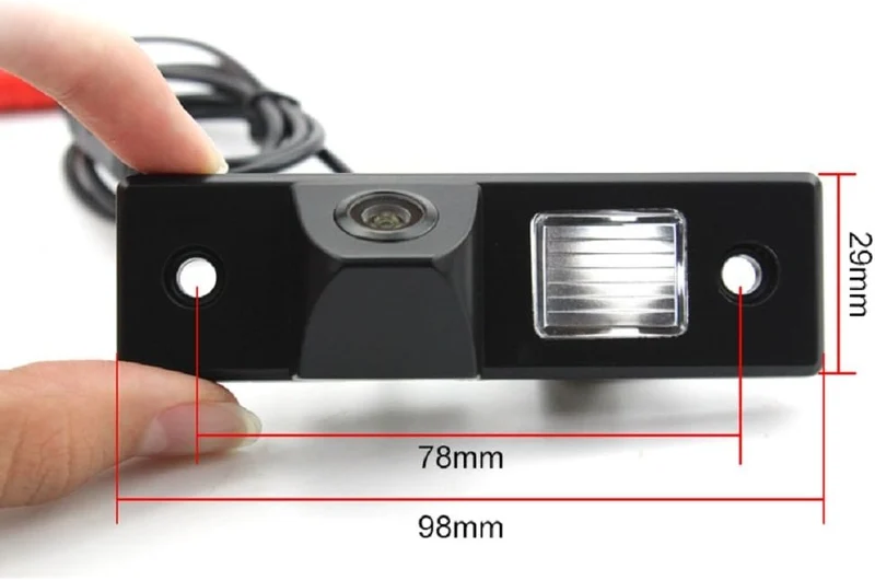 HD 720p Kamera Rückfahrkamera fahrzeugspezifische Kamera unauffällig integriert in der Kennzeichenbe