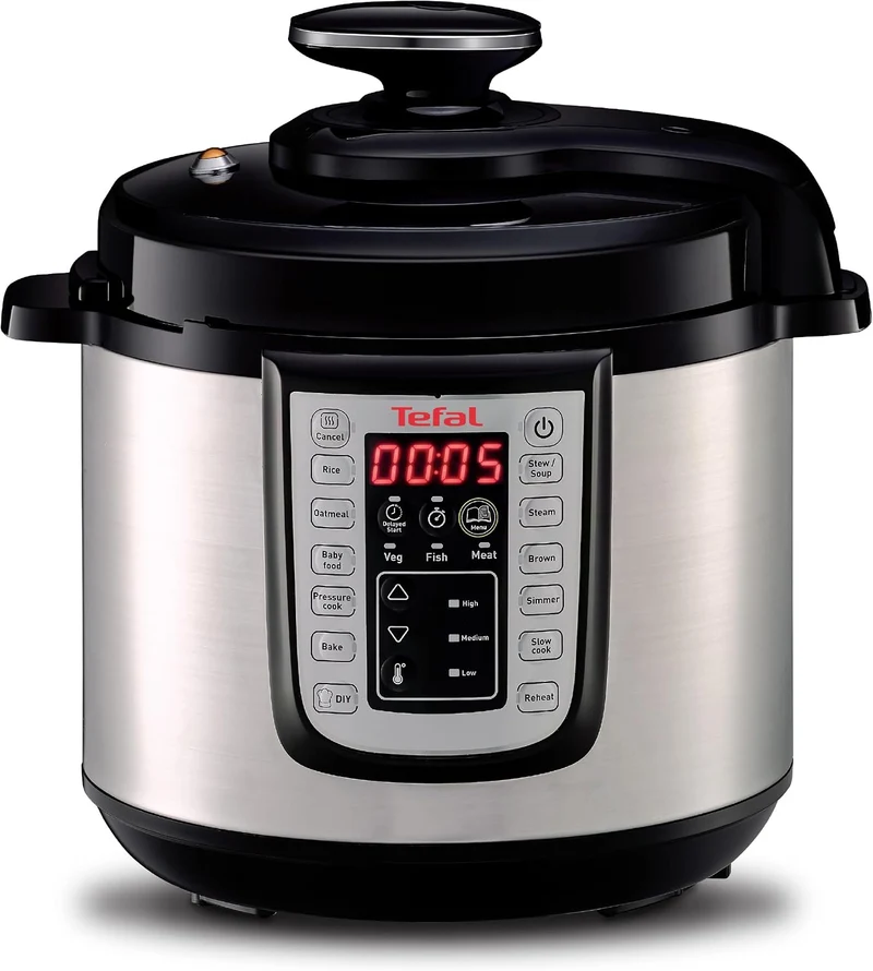 Tefal Fast & Delicious Multikocher, elektrischer Schnellkochtopf, 25 automatische Programme, grosses