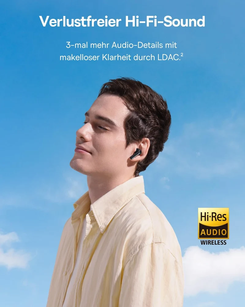 Baseus EP10 Pro In Ear Kopfhörer Bluetooth Noise Cancelling, Bluetooth Kopfhörer mit -50 dB Geräusch