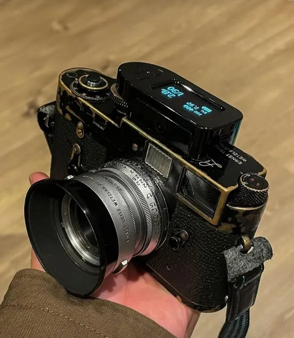 KEKS M-eter Chrome Schwarz by antonKUNZE Belichtungsmesser für Leica M Kameras