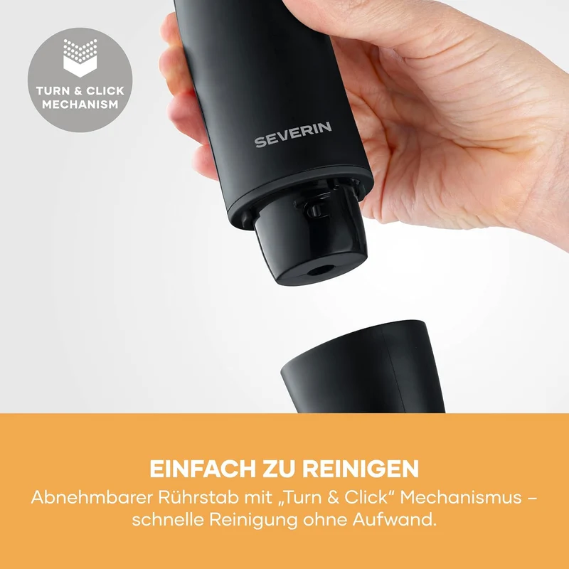Severin Stabmixer inkl. 700ml Mix- & Messbecher, zum Pürieren und Zerkleinern, Mixstab, abnehmbarer