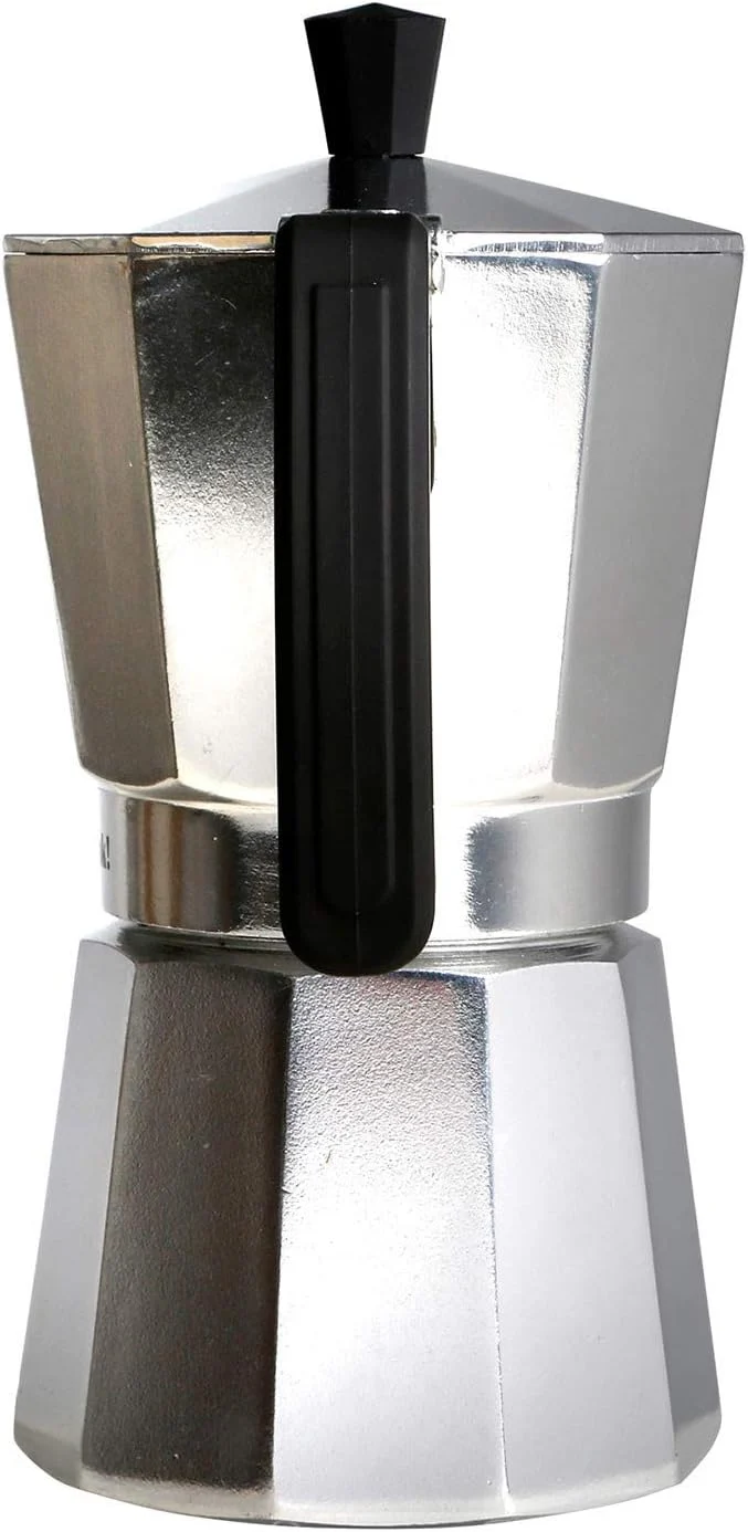 WECOOK! Paola – Espressokocher Aluminium 3 Tassen | Geeignet für Gas-, Elektro- und Glaskeramikherde