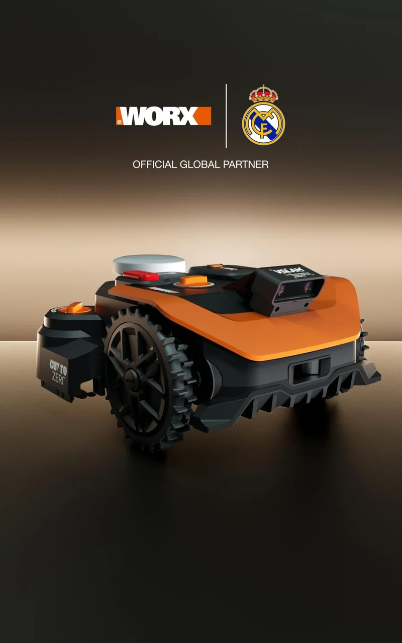 WORX Landroid Vision Cloud WR308E 2WD Mähroboter ohne Begrenzungskabel für 800 m² (KI-Hinderniserken