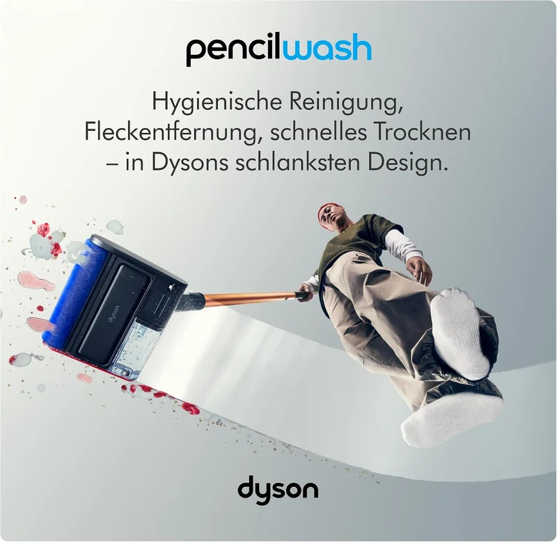 Dyson Pencilwash™ Akku Nassreiniger – Hygienische Reinigung für Hartböden, Fleckenentfernung, Nassre