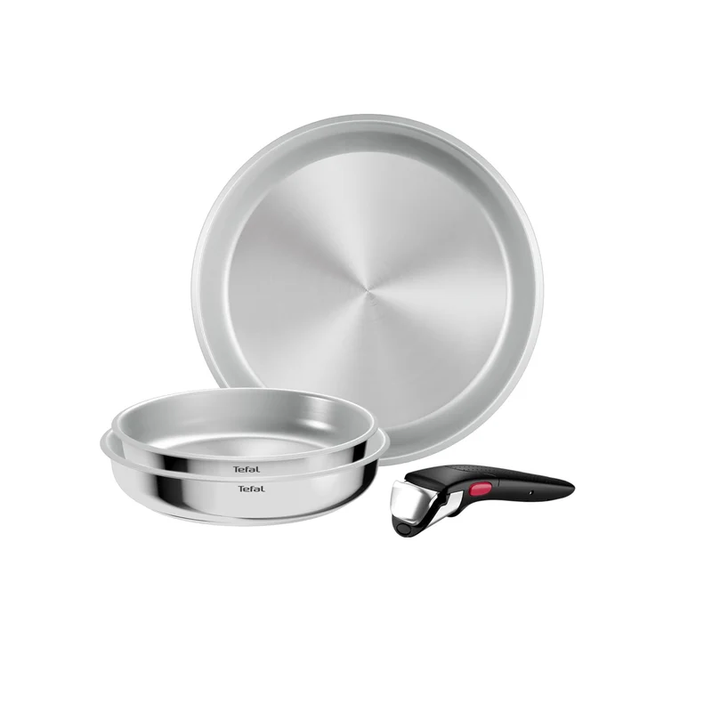 Tefal Ingenio Comfort Max 4-tlg. Pfannen-Set, extrastarker Boden, unversiegelt, platzsparend, Thermo