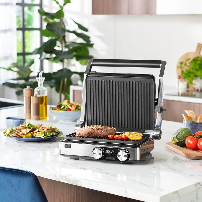 Princess 117310 Digital Grill Master Pro - Tischgrill - 2 einstellbare Thermostate - Digitales Bedie