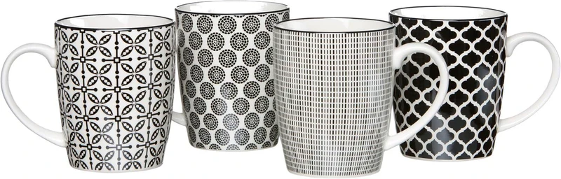 Ritzenhoff & Breker Kaffeebecher-Set Takeo, 4-teilig, 350 ml, Kaffeebecher