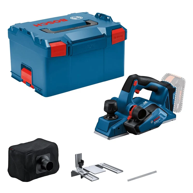 Bosch Professional 18V System Akku-Hobel GHO 18V-26 (bürstenloser Motor, inkl. Staubbeutel, Parallel