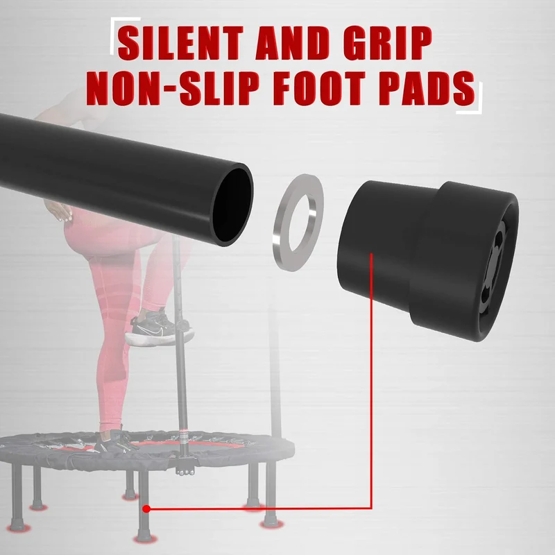 Kanchimi Faltbar Mini Fitness Indoor Exercise Workout Rebounder Sport Trampolin mit Griff 40 inch（10
