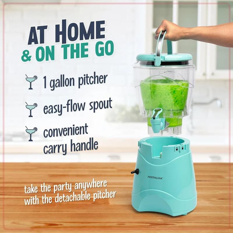 Nostalgia Gefrorene Getränkemaschine und Margarita-Maschine für Zuhause - 3,7 L, Slushy-Maschine mit