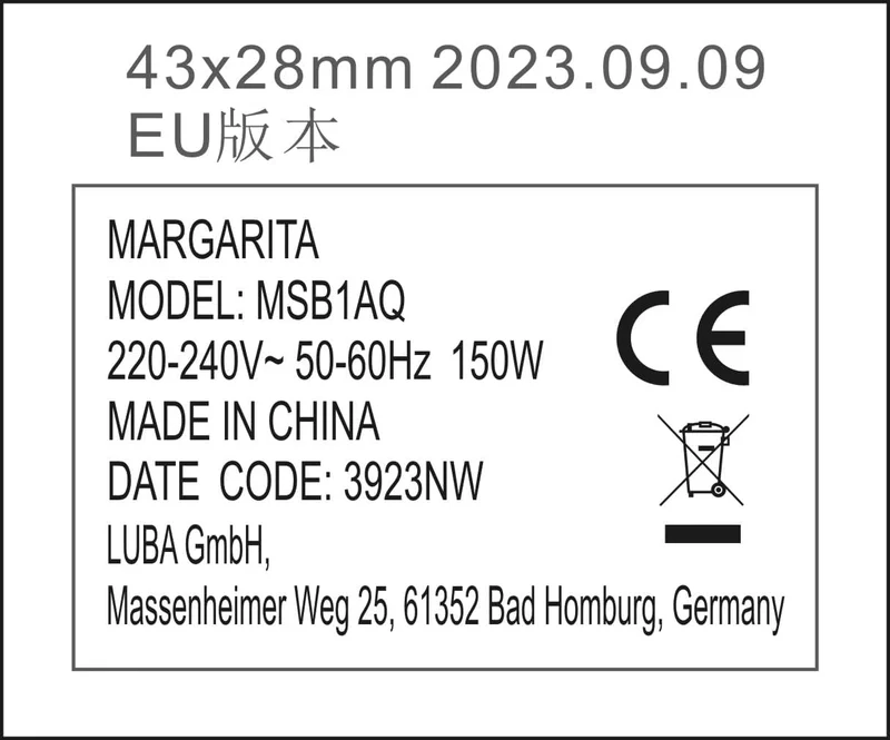 Nostalgia Gefrorene Getränkemaschine und Margarita-Maschine für Zuhause - 3,7 L, Slushy-Maschine mit