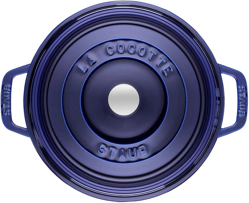 STAUB Gusseisen Bräter/Cocotte, Rund 26 cm, 5 L, Aromaregen Funktion, Für alle Herdarten geeignet, D