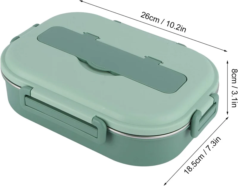 Niiyen Lunchbox-Behälter, Bento-Lunchbox, Edelstahl-Lunchbox, Edelstahl-Lunchbox Tragbare Bento-Box