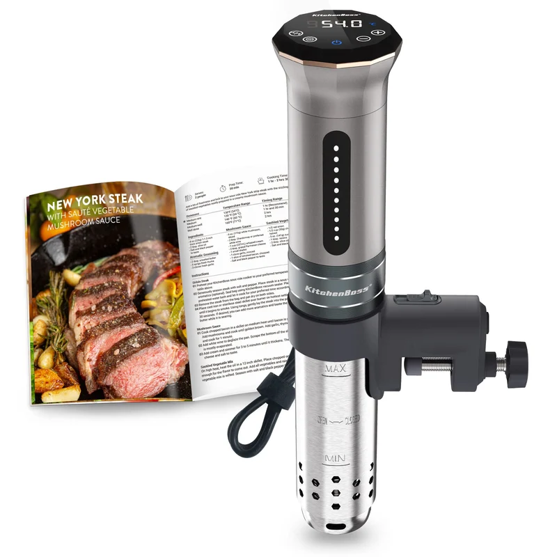 KitchenBoss Sous Vide Garer G300 Stick Präzisionskocher • Timerfunktion • 3D Zirkulation • Präziser