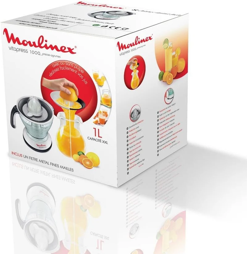 Moulinex Zitronenpresse weiss/schwarz/dunkelgrau 1 l weiss/schwarz