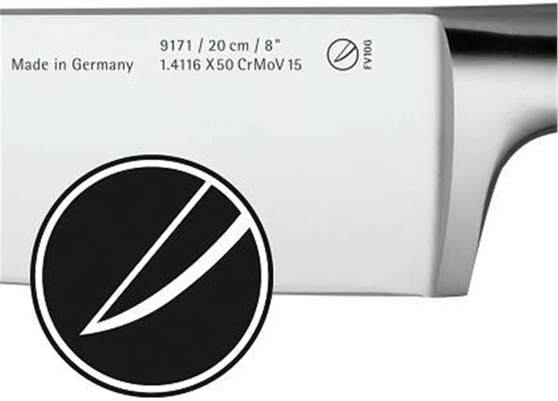 WMF Grand Gourmet Messerblock mit Messerset 5teilig Made in Germany, 4 Messer geschmiedet, Edelstahl