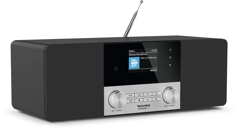 TechniSat DIGITRADIO 4 C - Stereo Digital-Radio (DAB+, UKW, Farbdisplay, Bluetooth-Audiostreaming, K