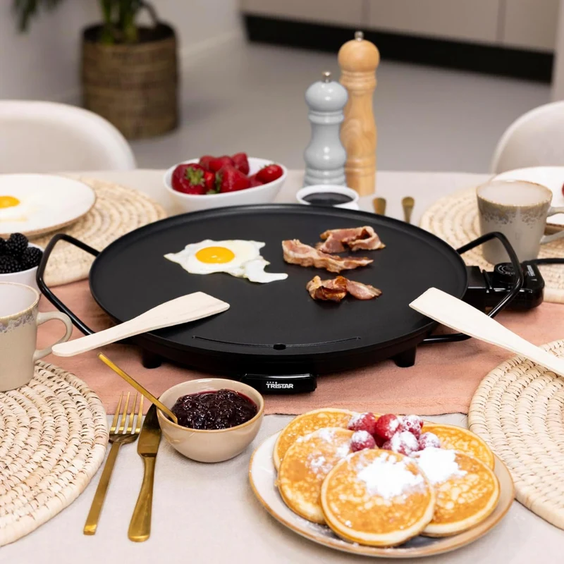 Tristar BP-2787 Grillplatte – Ø 40 cm – 4 Personen – 2000 W – Schwarz