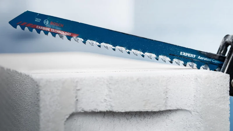 Bosch Professional 10x Expert ‘Aerated Concrete’ S 1241 HM Säbelsägeblatt (für Porenbeton, Länge 300