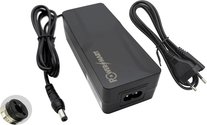 PowerSmart 36V-42V 2A Ladegerät Ersatz für NAVEE N20, N30, N40, DC 5.5 * 2.1mm