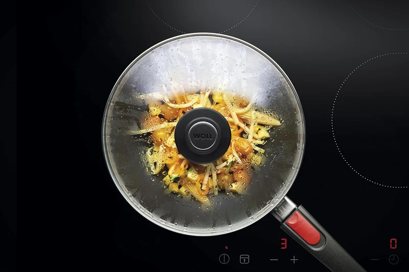 Woll Diamond Lite Wok- und Rührpfanne, Ø 26 cm, 9 cm hoch, mit abnehmbaren Stiel - Geeignet für Cera