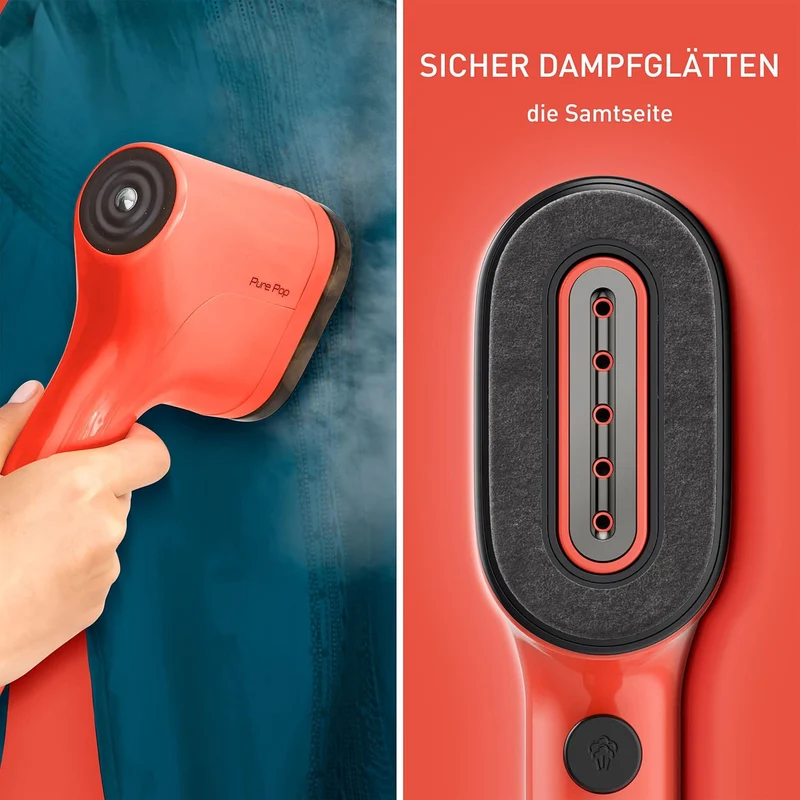 Tefal DT2022 Pure Pop Dampfbürste | 1300 W | 70 ml Wassertank | entfernt bis zu 99,99% der Viren/Bak