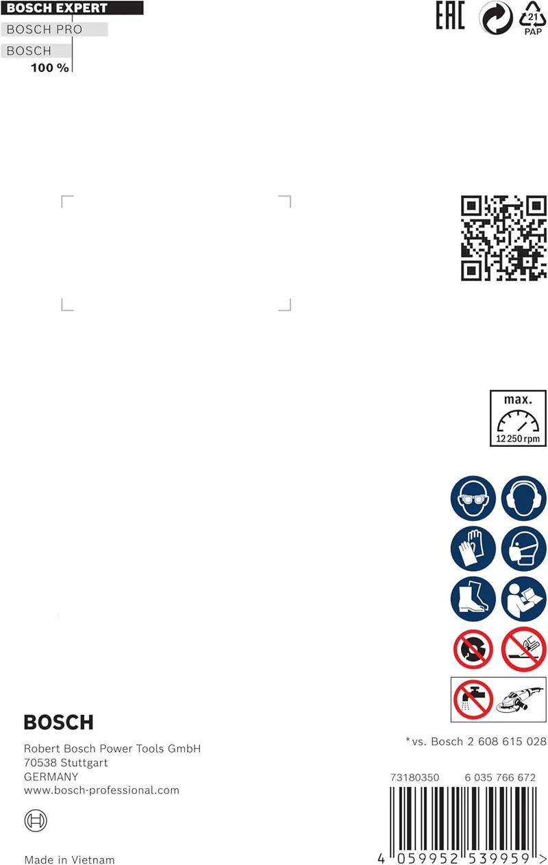 Bosch Professional 1x Expert MultiMaterial Diamanttrennscheiben (für Beton, Ø 125 mm, Zubehör Kleine