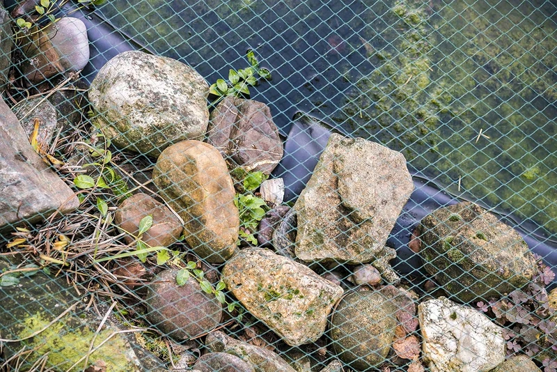 Aquagart® Teichnetz, 27m x 10m, dunkelgrün, beonders engmaschig: Maschenweite 12mm x 12mm, Laubnetz,