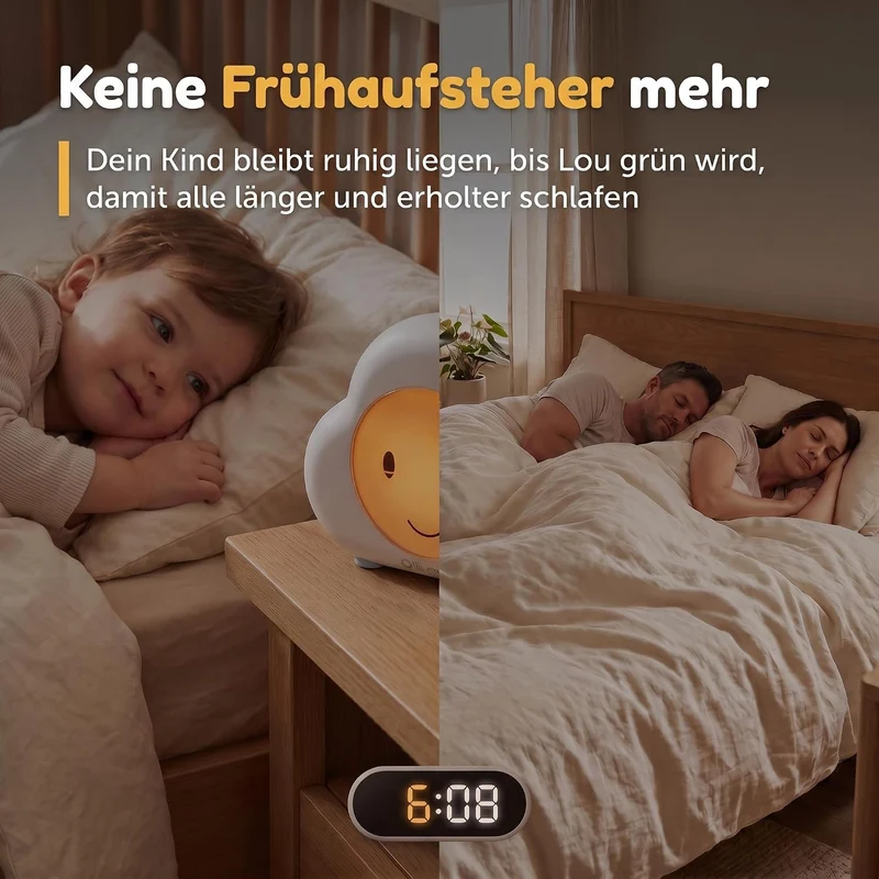 Numsy Sleep Trainer Lou – Baby Sleep Trainer with Soothing Sounds, Night Light & Child Lock – Helps