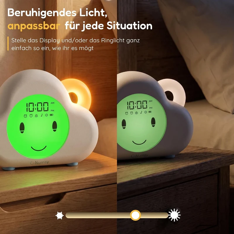 Numsy Sleep Trainer Lou – Baby Sleep Trainer with Soothing Sounds, Night Light & Child Lock – Helps