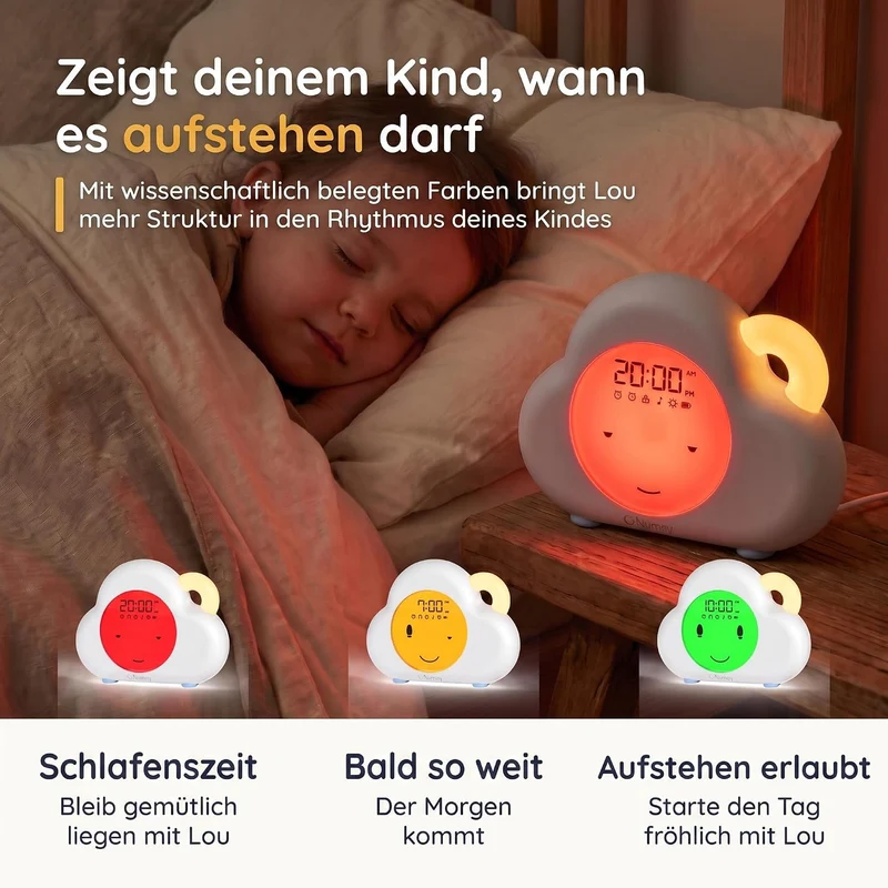 Numsy Sleep Trainer Lou – Baby Sleep Trainer with Soothing Sounds, Night Light & Child Lock – Helps