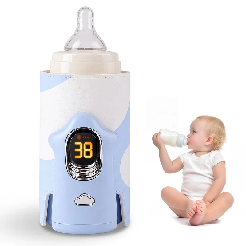 Flaschenwärmer Baby Unterwegs Babyflaschen Wärmer, 8000mAh Akku LED-Display