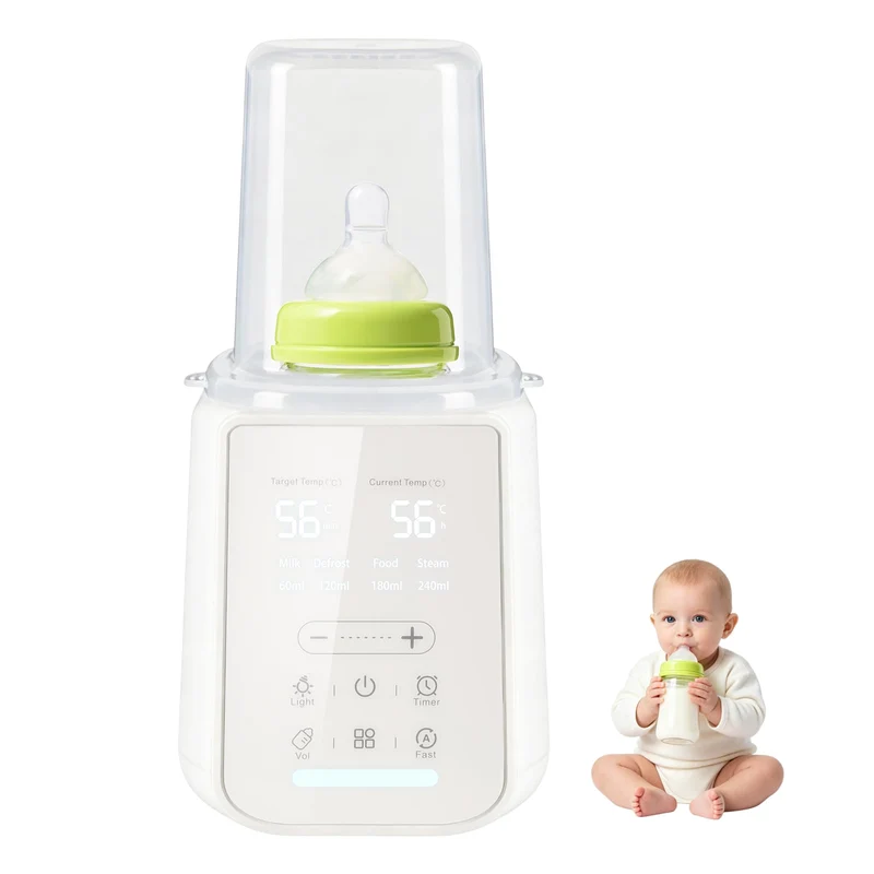 Flaschenwärmer Baby, Bottle Warmer für für Glas/PPSU/Silikon Flaschen mit Timer, Muttermilch Erwärme