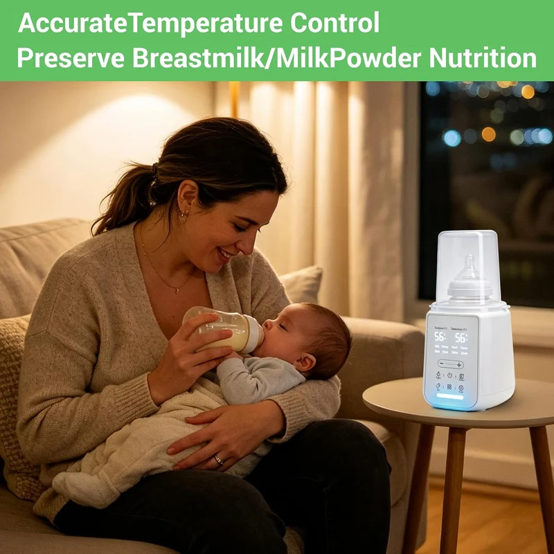 Flaschenwärmer Baby, Bottle Warmer für für Glas/PPSU/Silikon Flaschen mit Timer, Muttermilch Erwärme